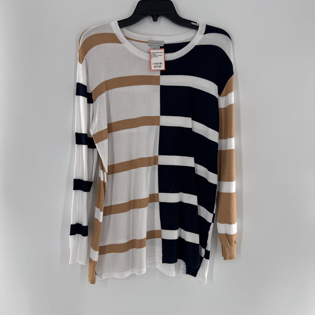 M striped sweater
