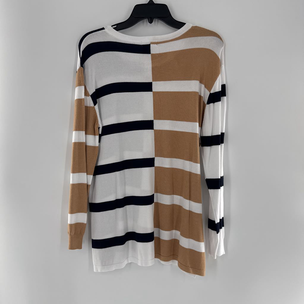 M striped sweater