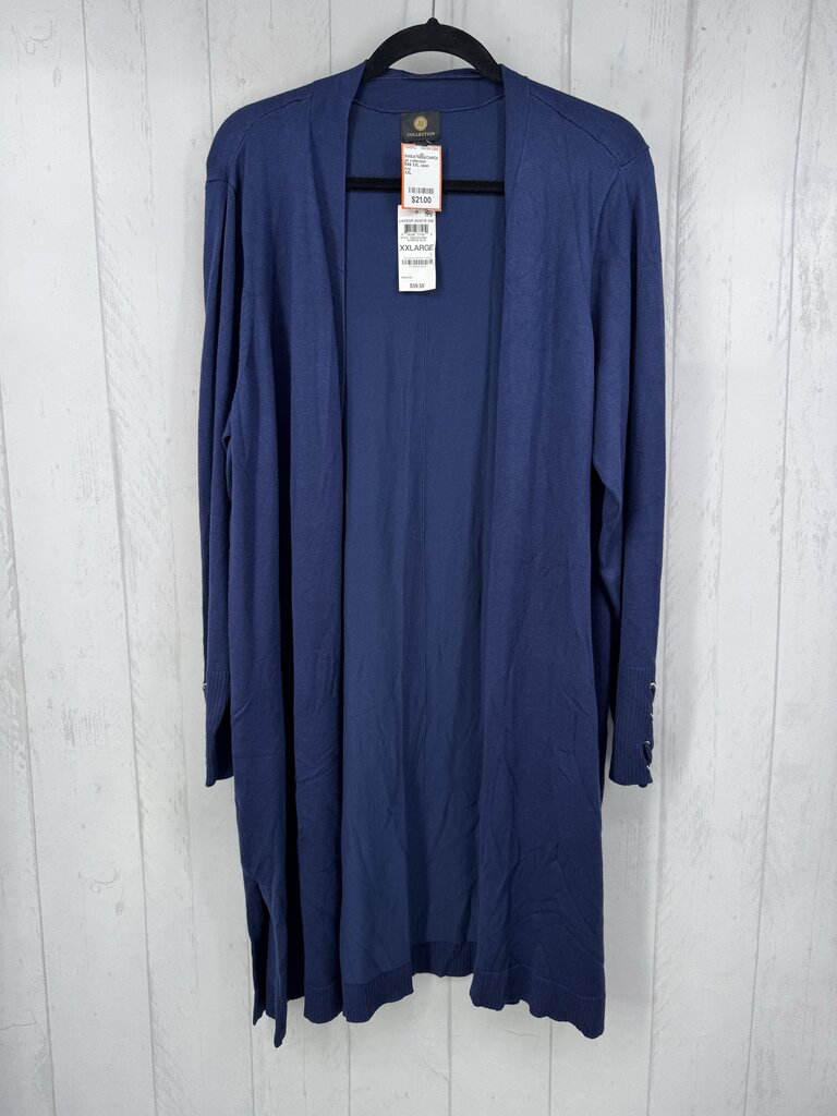 R59 XXL open front long cardi