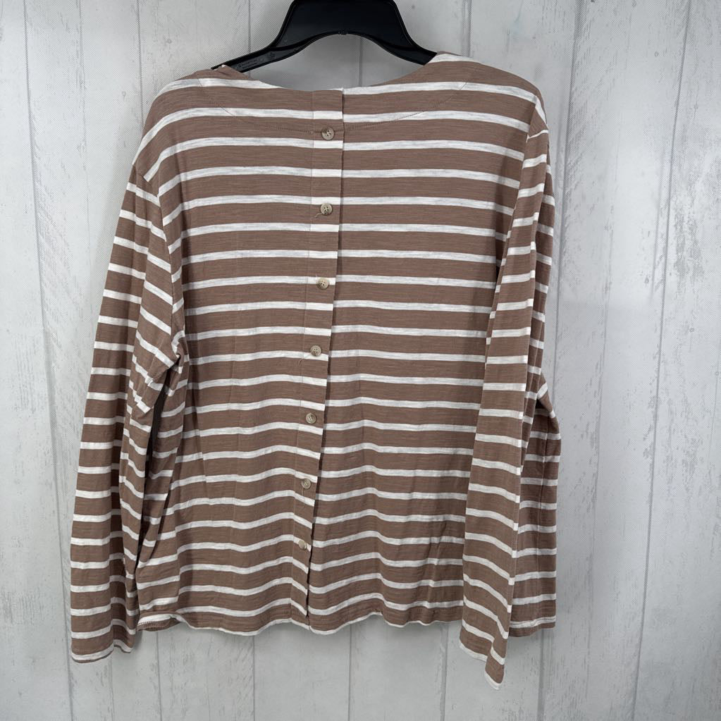 XL striped l/s tee