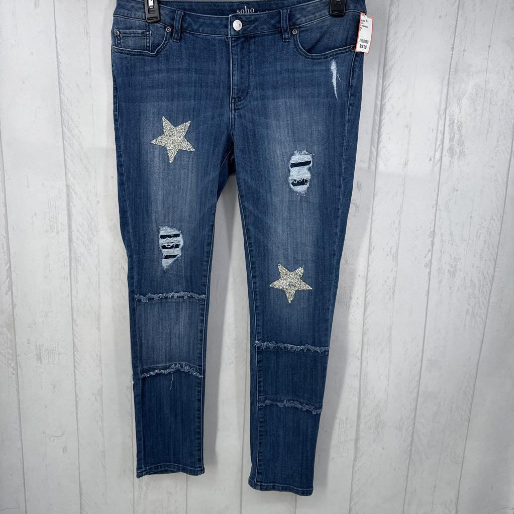 8 embelished boyfriend jean