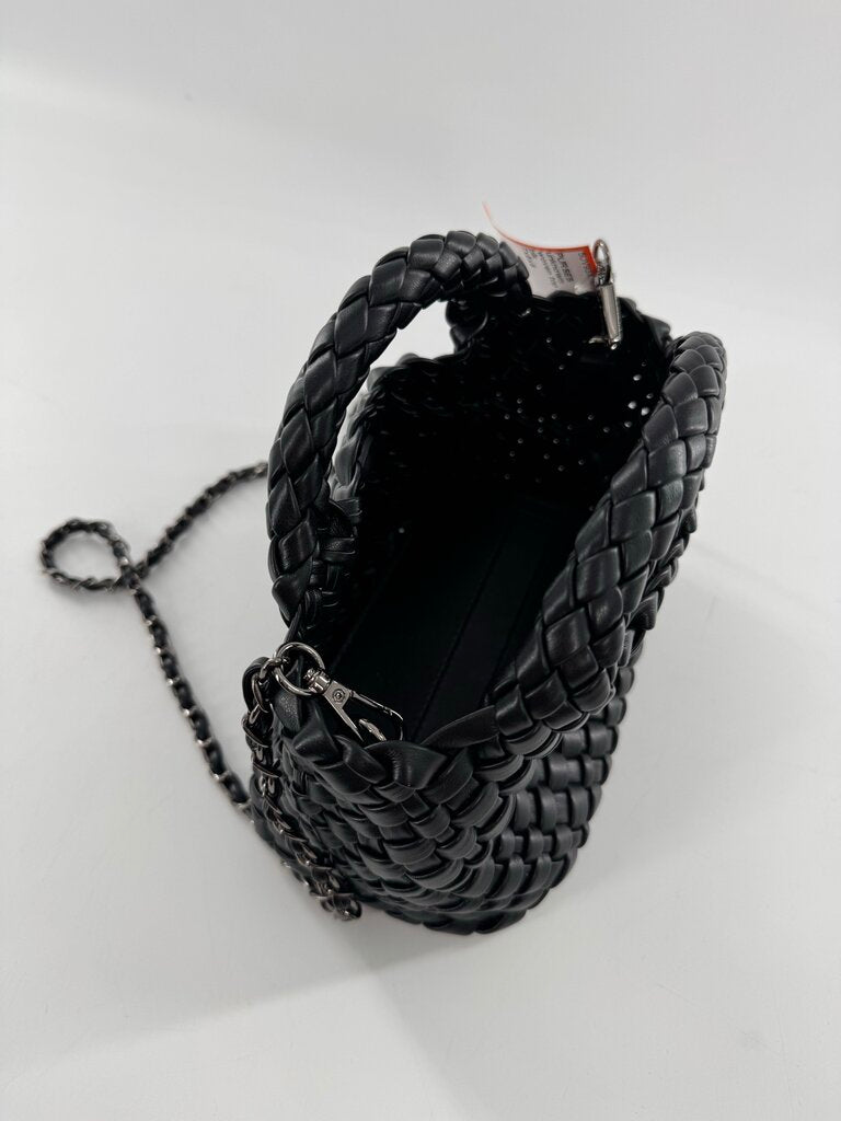 woven top handle crossbody