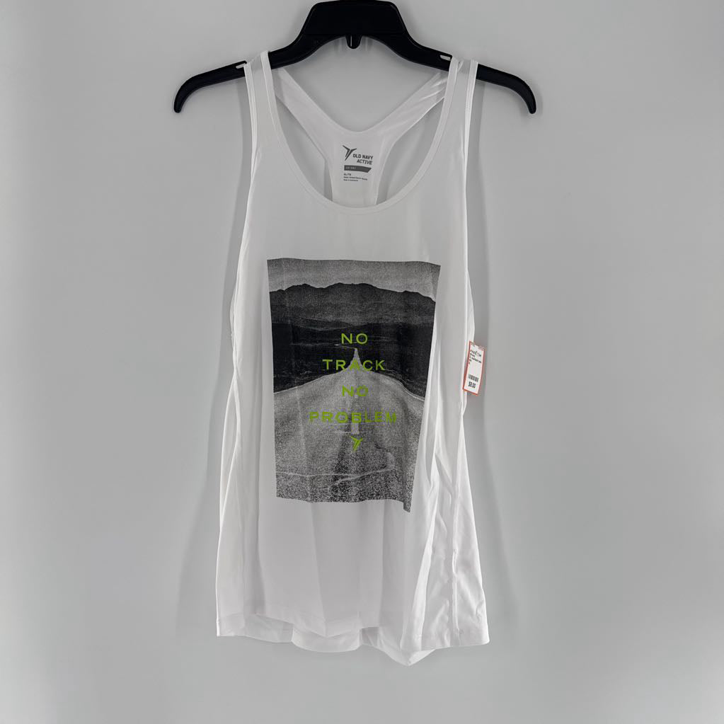 XL racerback tank-no track