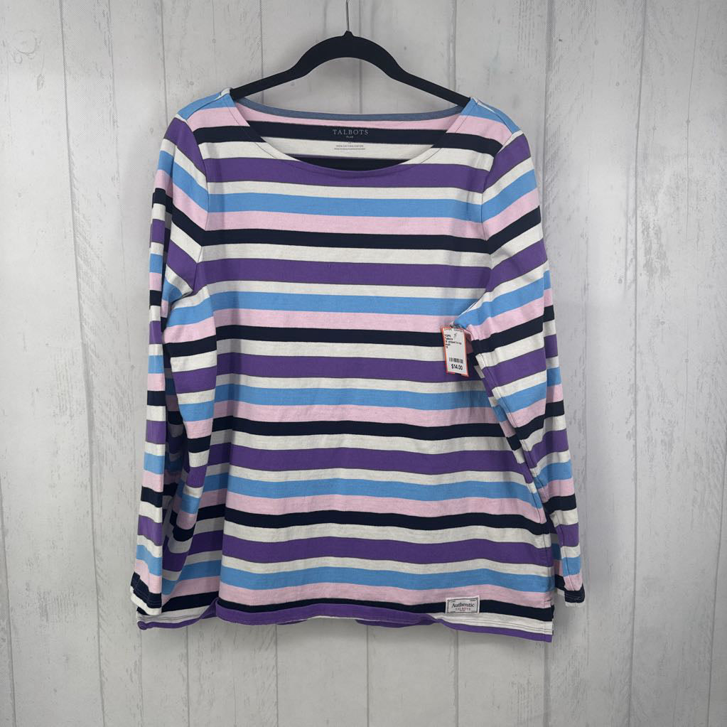 1X striped l/s top