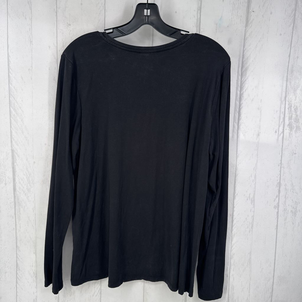 L scoop neck l/s tee