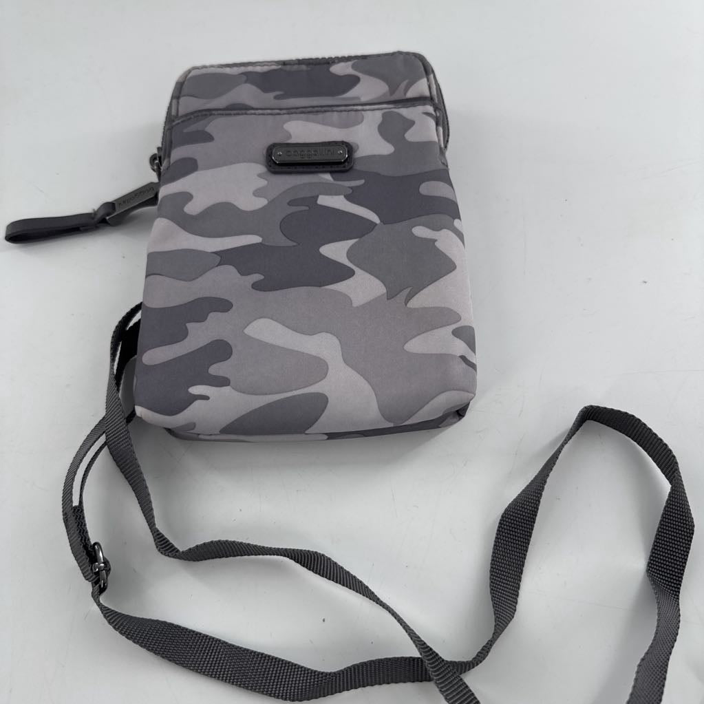 nylon camo print crossbody