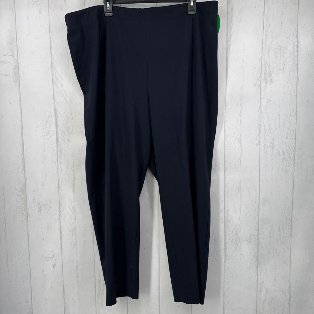 22W Hollywood Elastic Waist Straight-Leg Pants