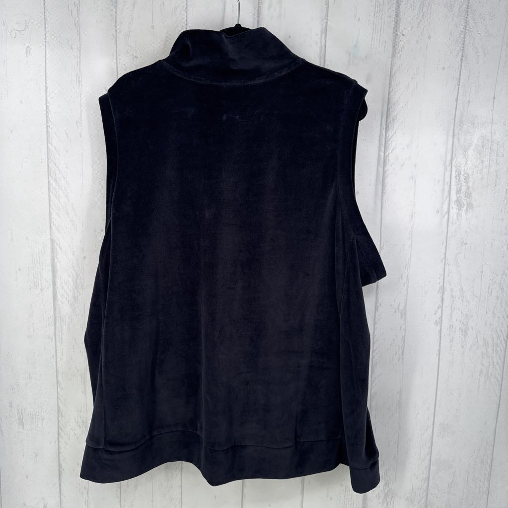 2X velour studded vest