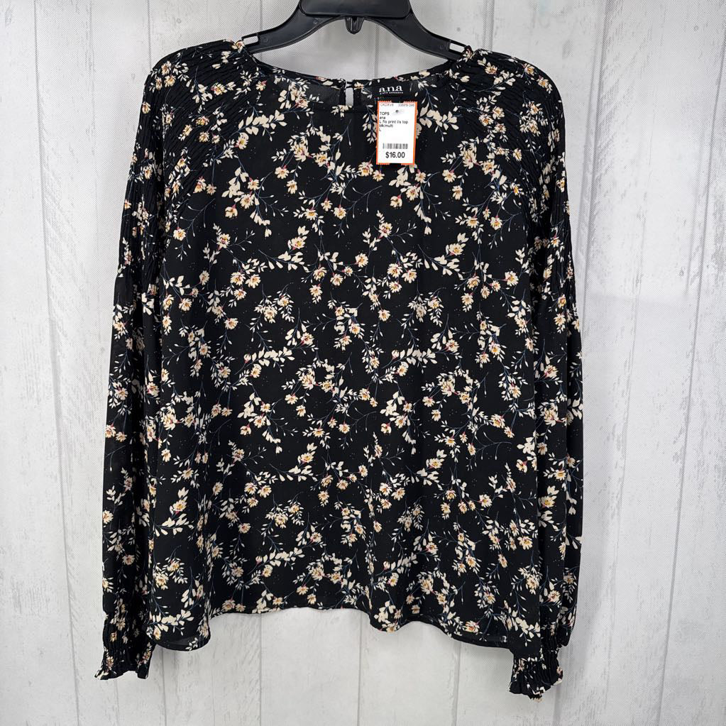 L flo print l/s top