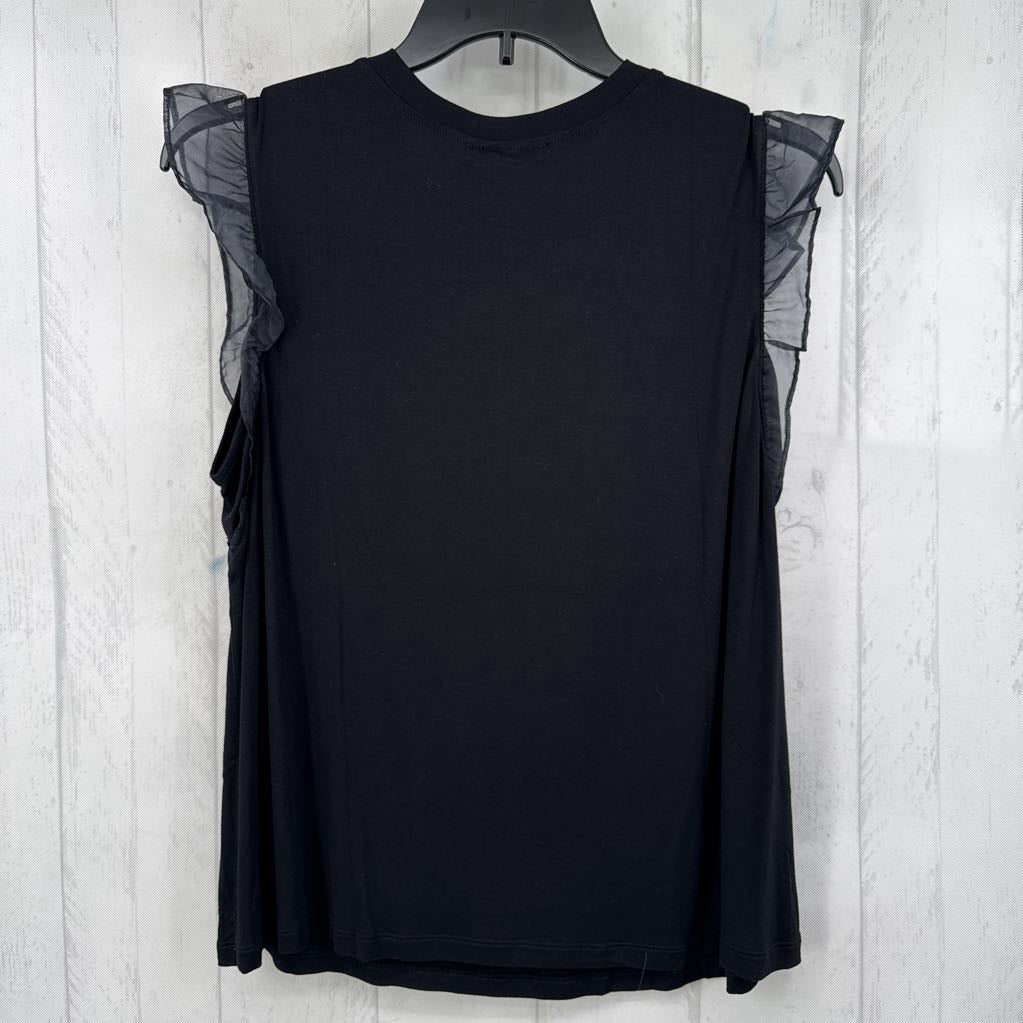 XL flutter slv knit top