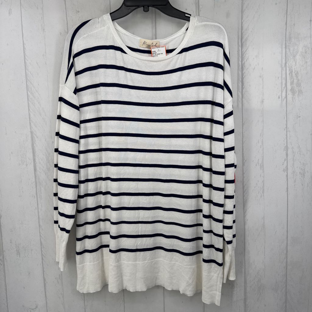 XL l/s stripe top