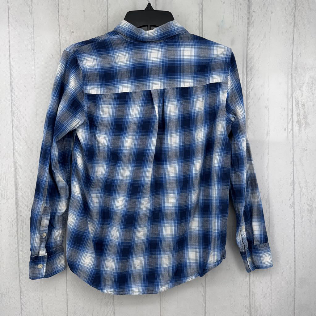 XS l/s plaid button shirt