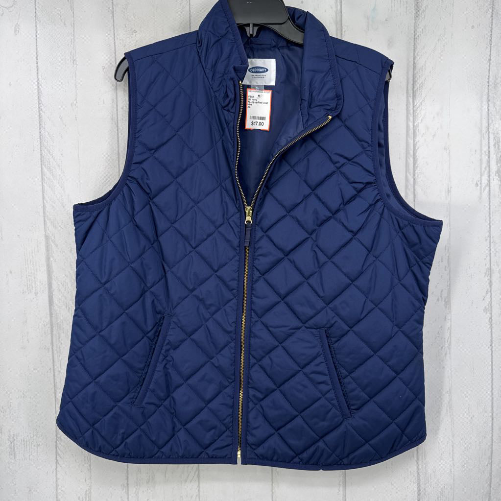 XL zip quilted vest