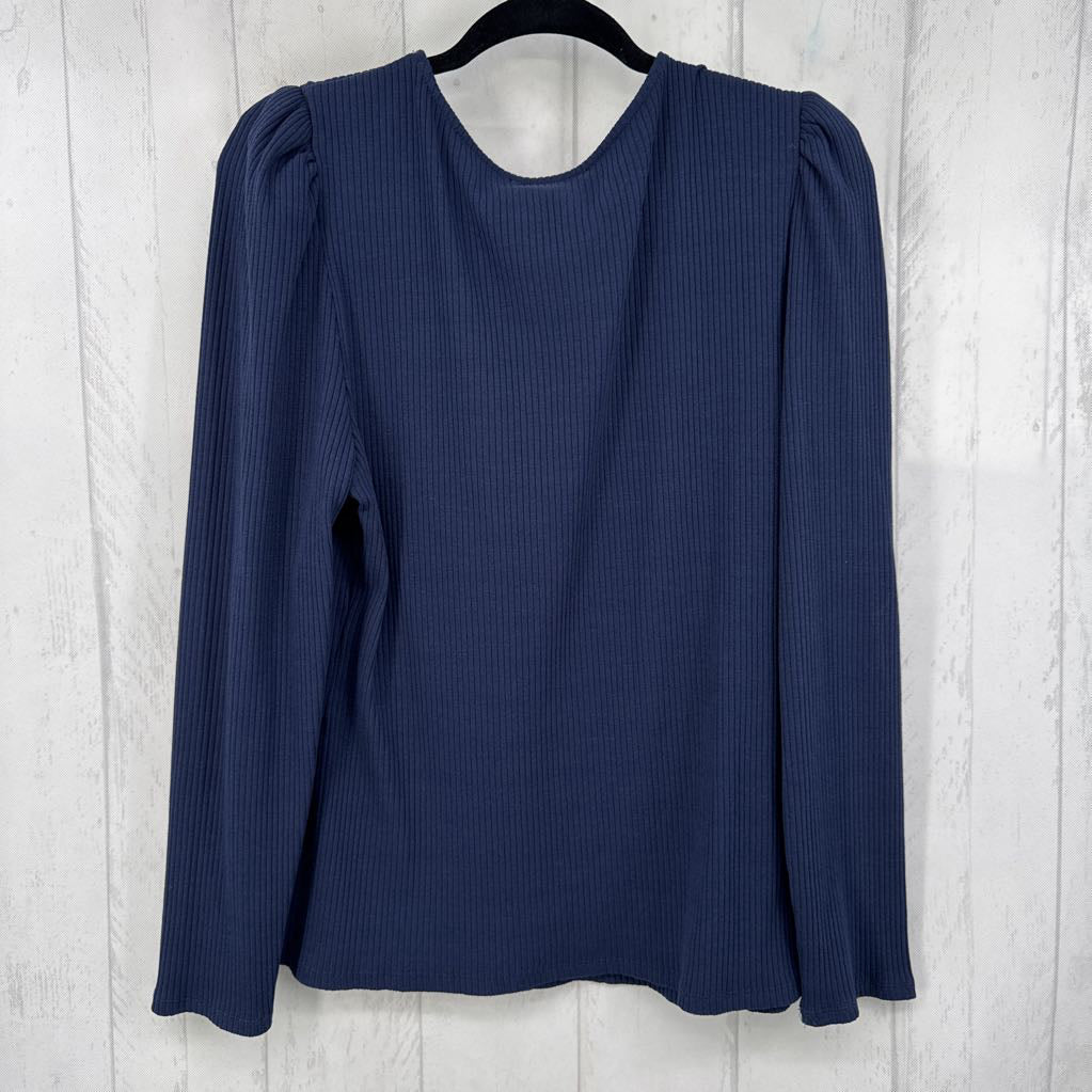 XXL puffy l/s ribbed top
