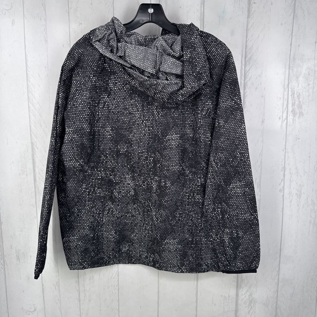 L printed windbreaker