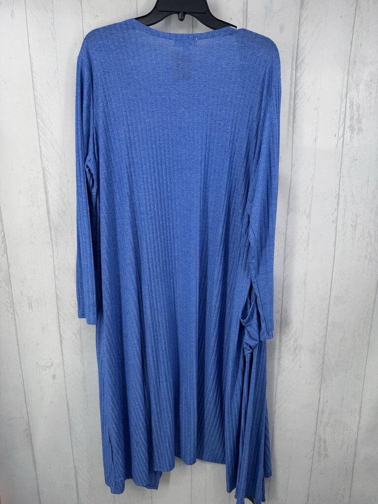 XL rib knit l/s duster