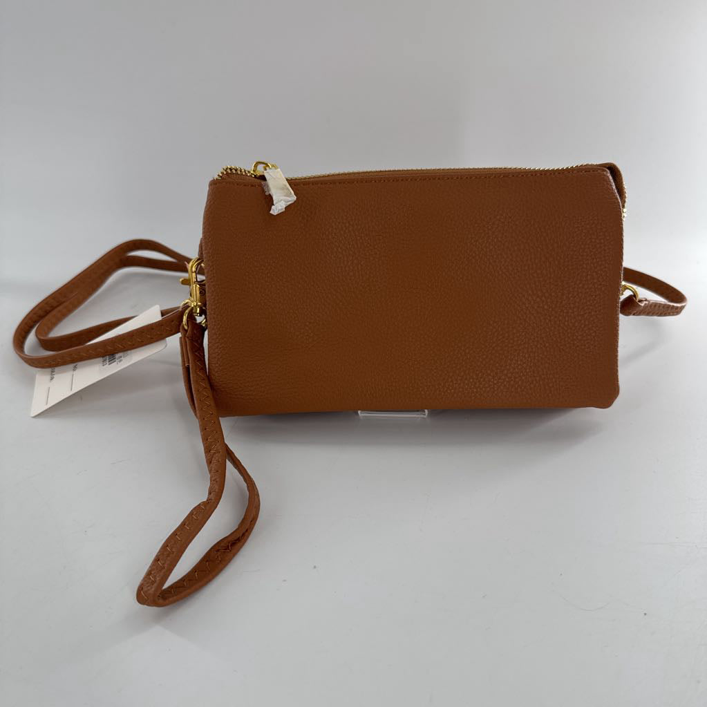 triple compartment crossbody/wristlet