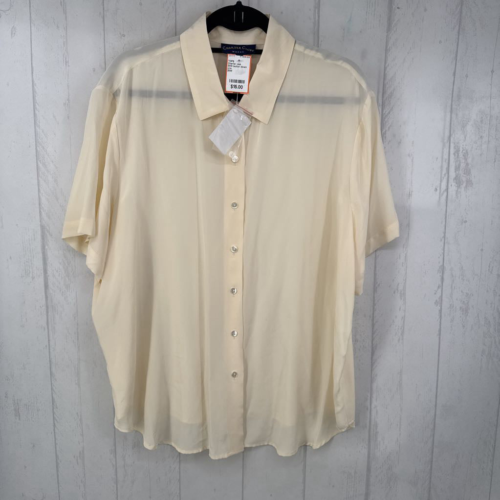 20W button down s/s top