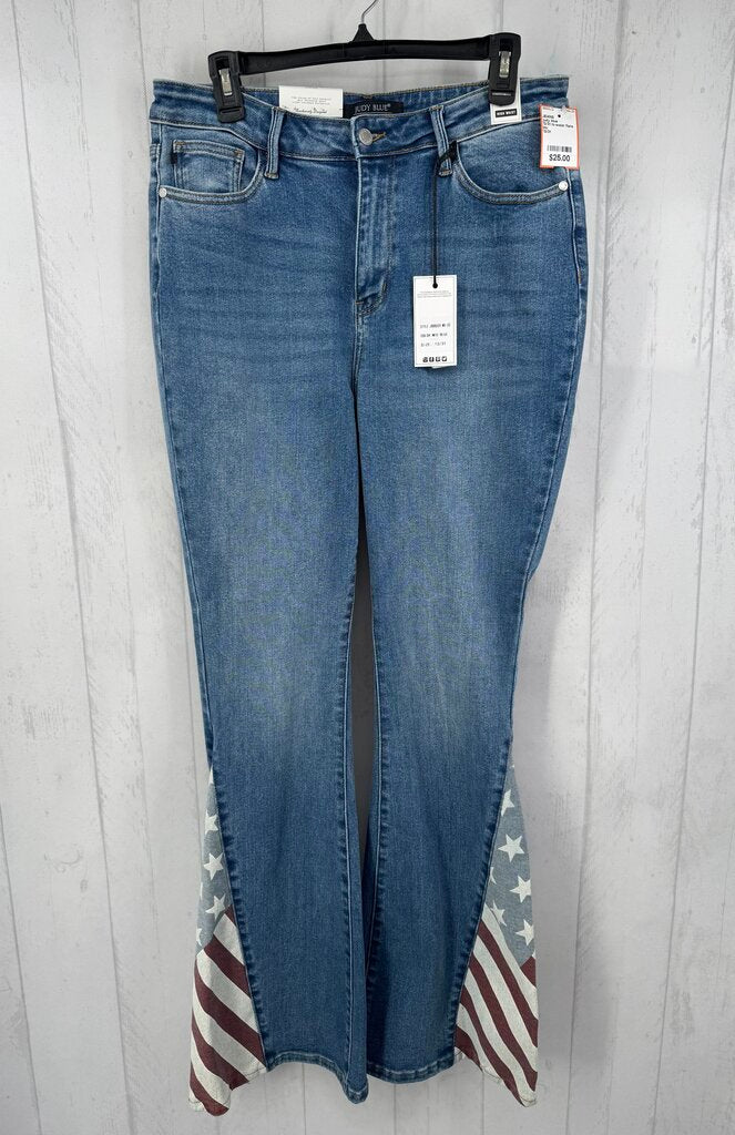 13/31 hi-waist flare jean