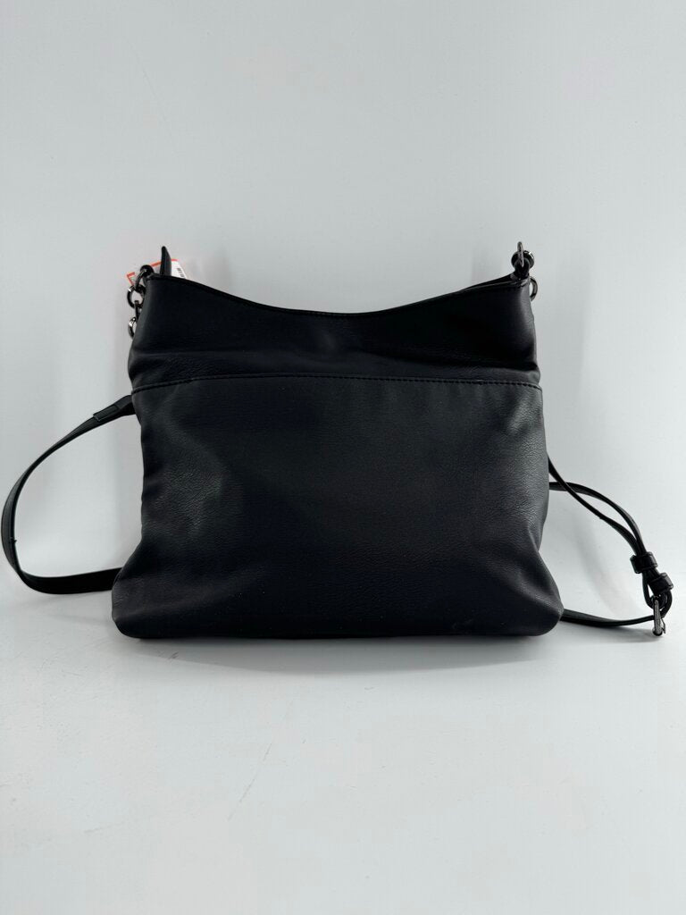 vegan leather front pocket crossbody