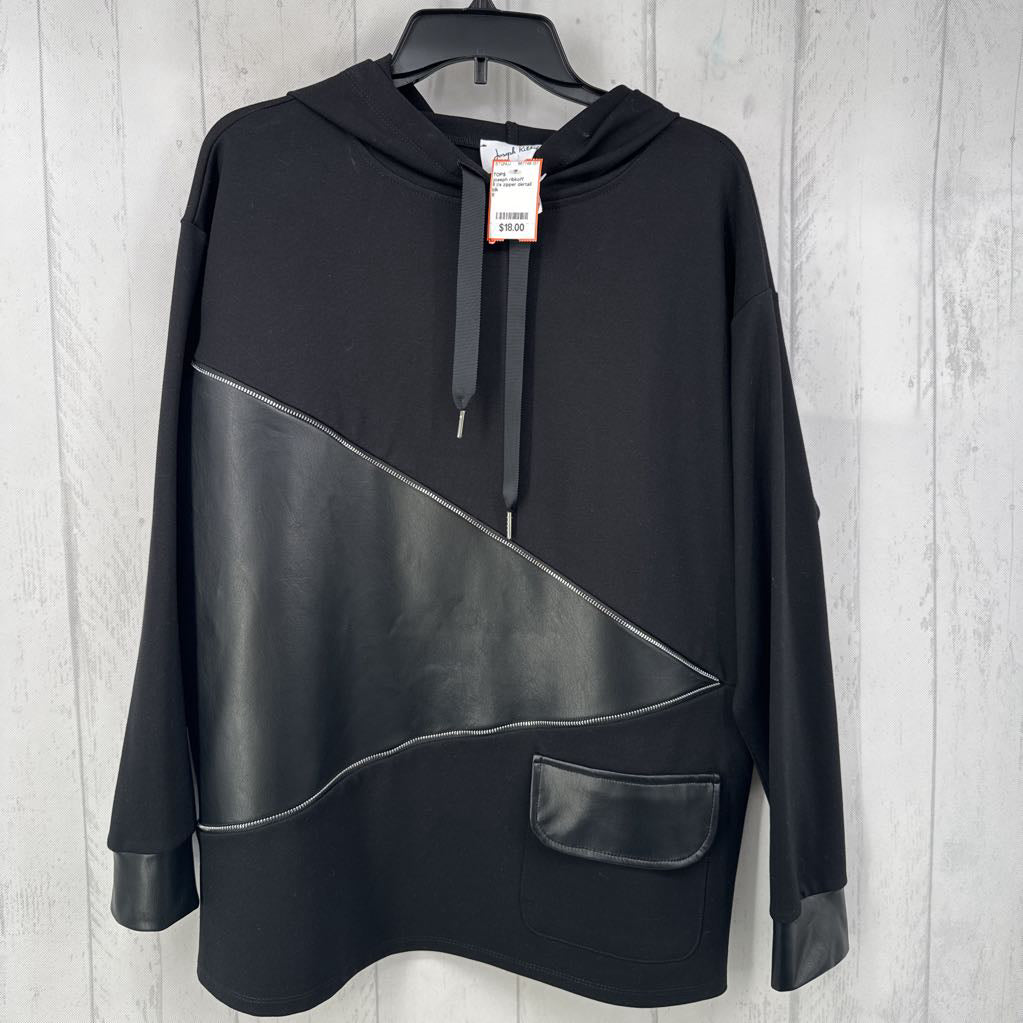 8 l/s zipper dertail top w/ hood