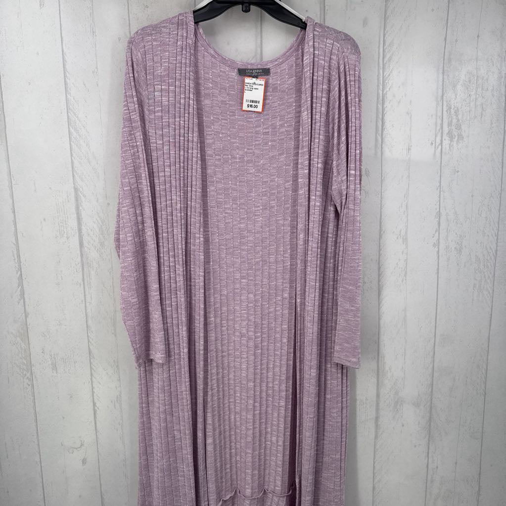 L l/s long open cardigan