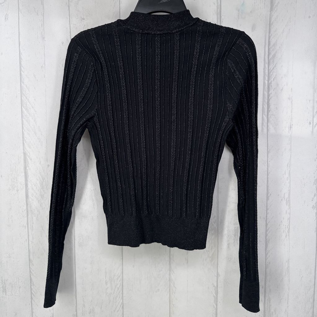 S l/s shimmer t-neck sweater