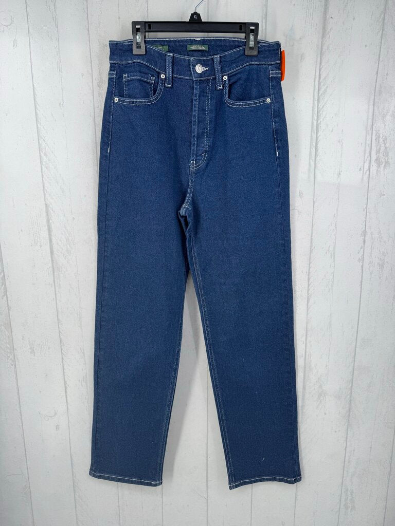 4 hi-rise straight leg jean