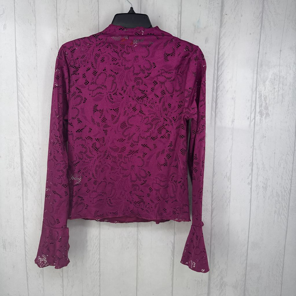 S lace l/s top