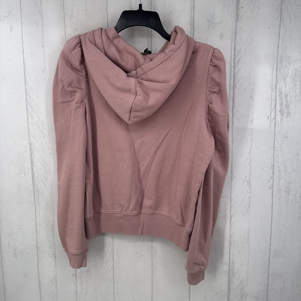 M pleated shoulder hoodie