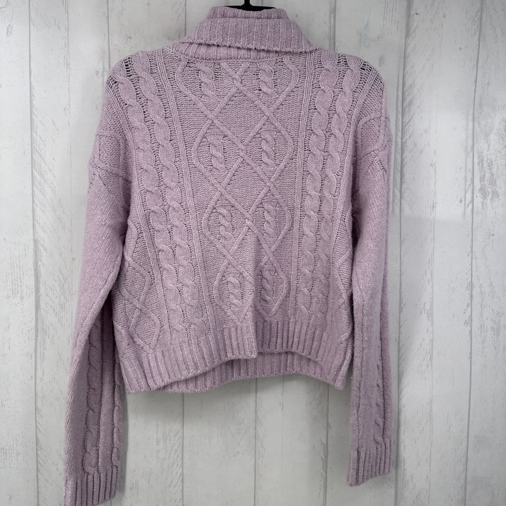 S l/s crop t-neck sweater
