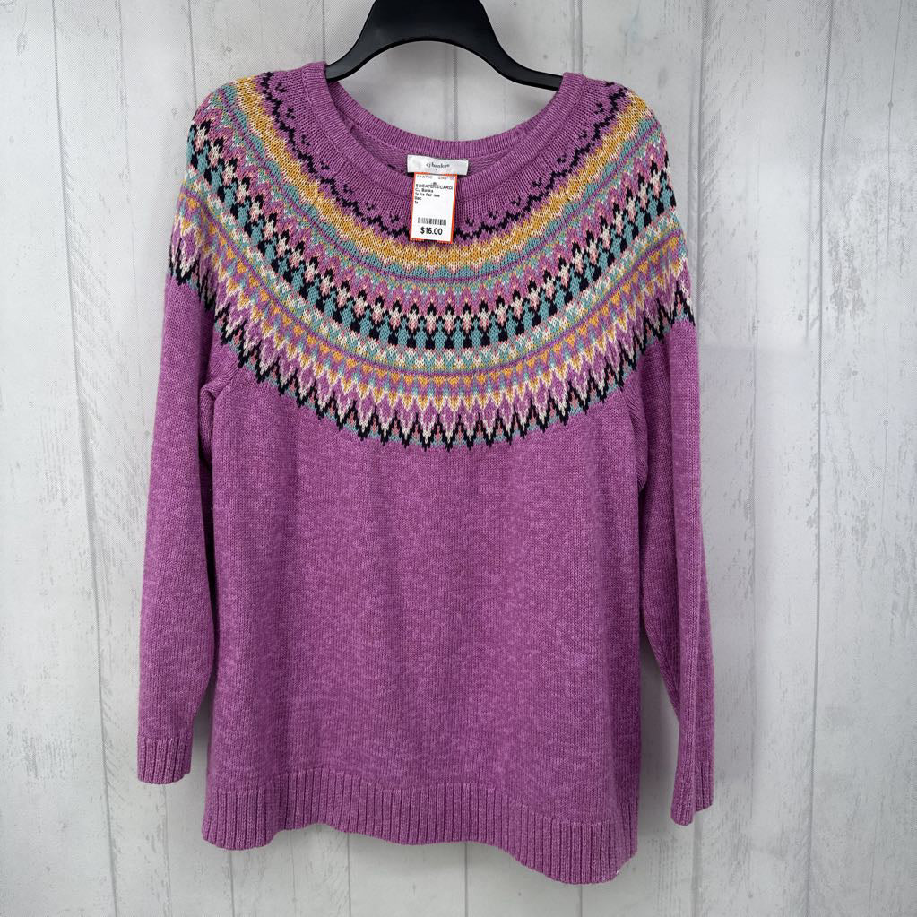 1x l/s fair isle patterned sweater