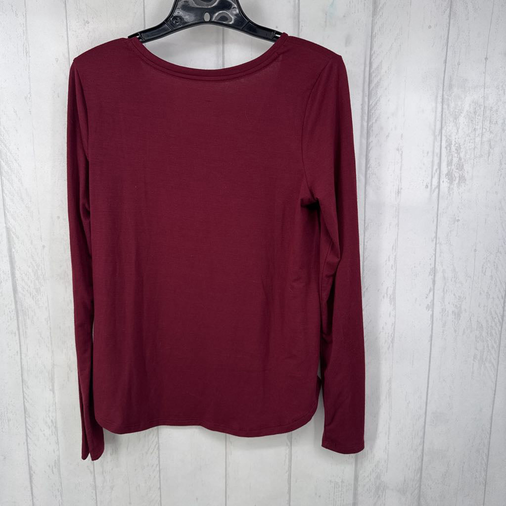 R14 M v-neck l/s tee