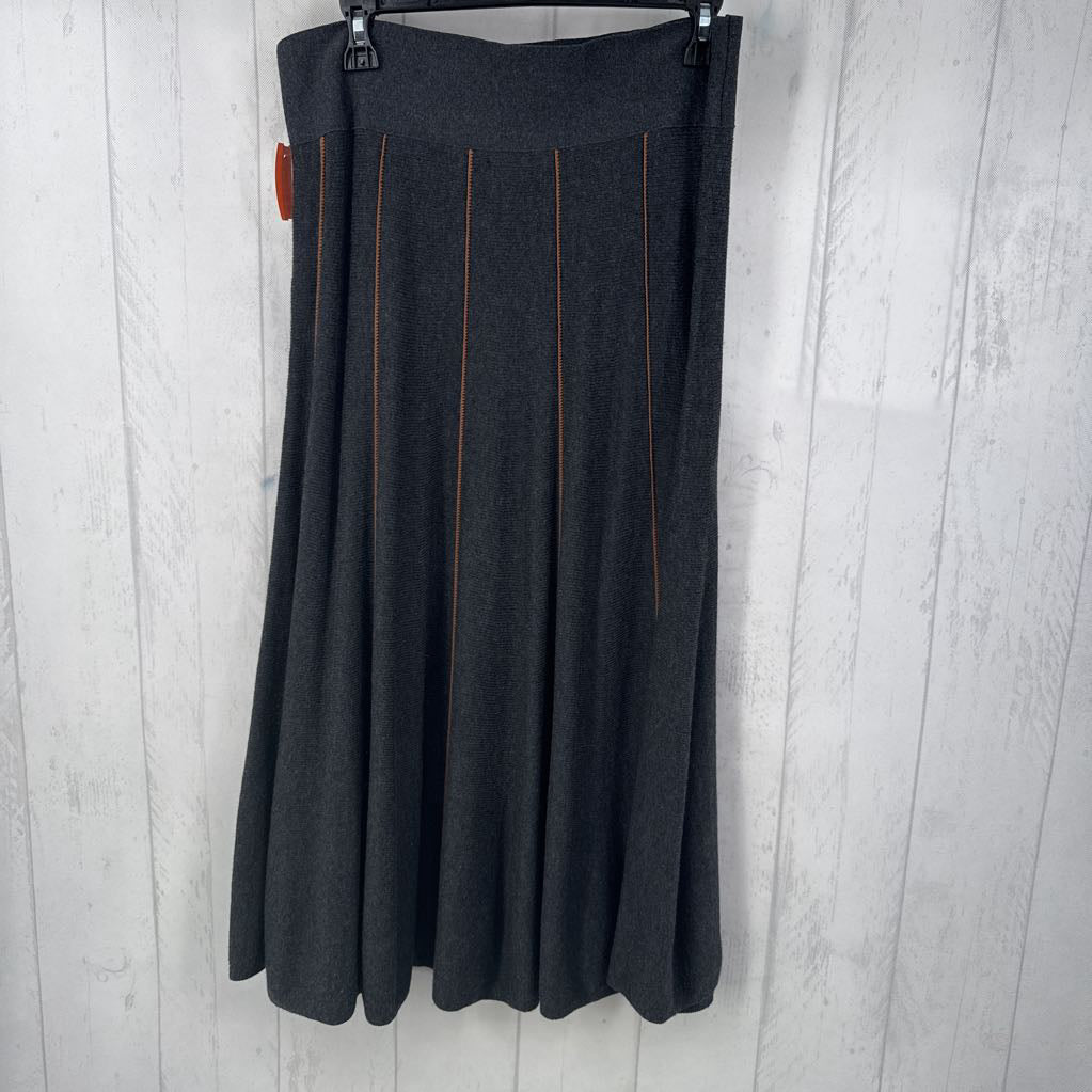 L knit a-line skirt