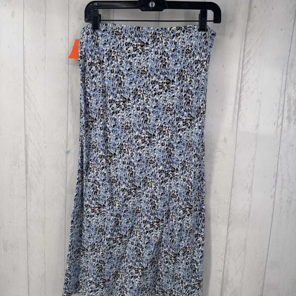 L animal print pull-on skirt