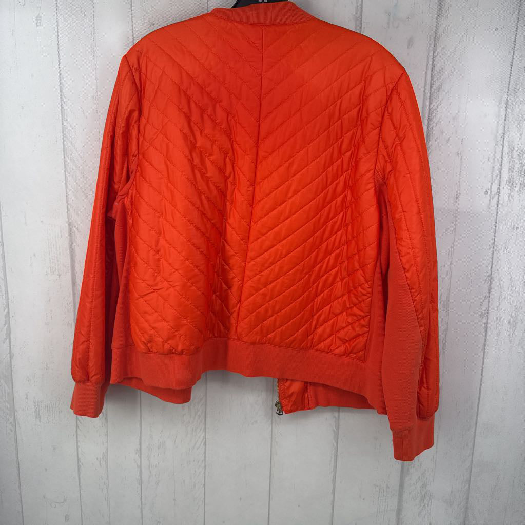 XL quilted nylon zip jacket
