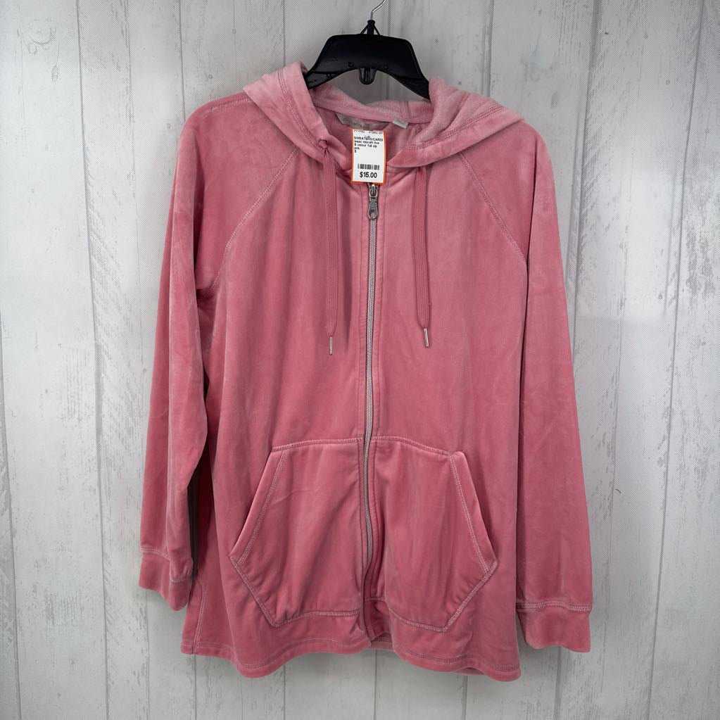S velour full zip jacket
