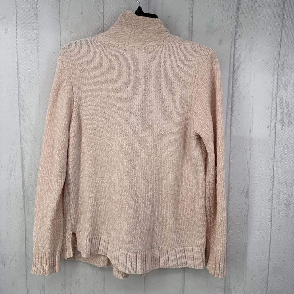 S chenille tie front cardi