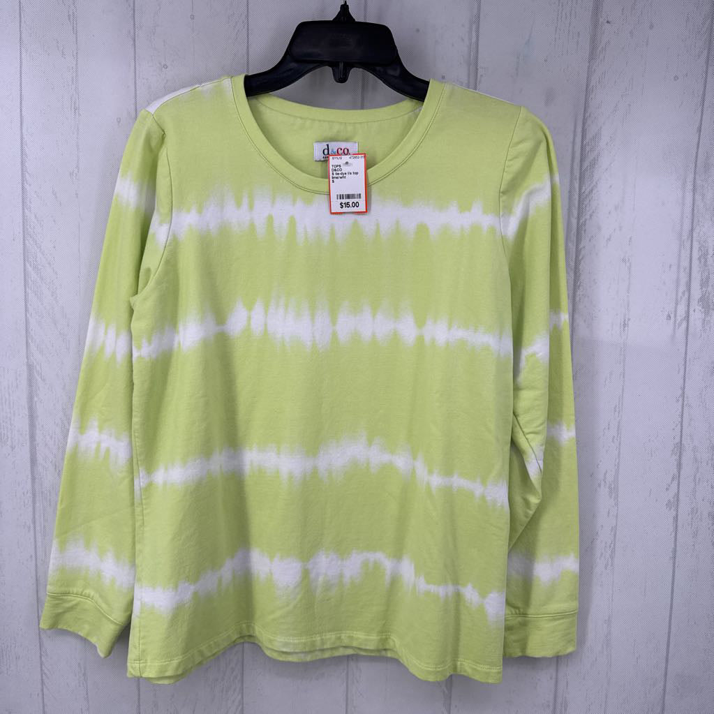S tie-dye l/s top