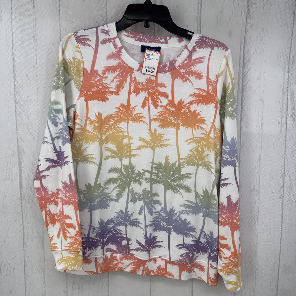 S palm tree l/s top