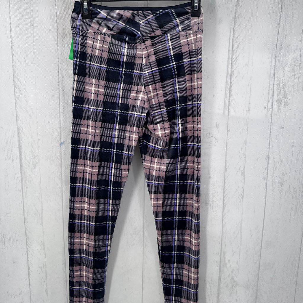 S plaid plush leggings