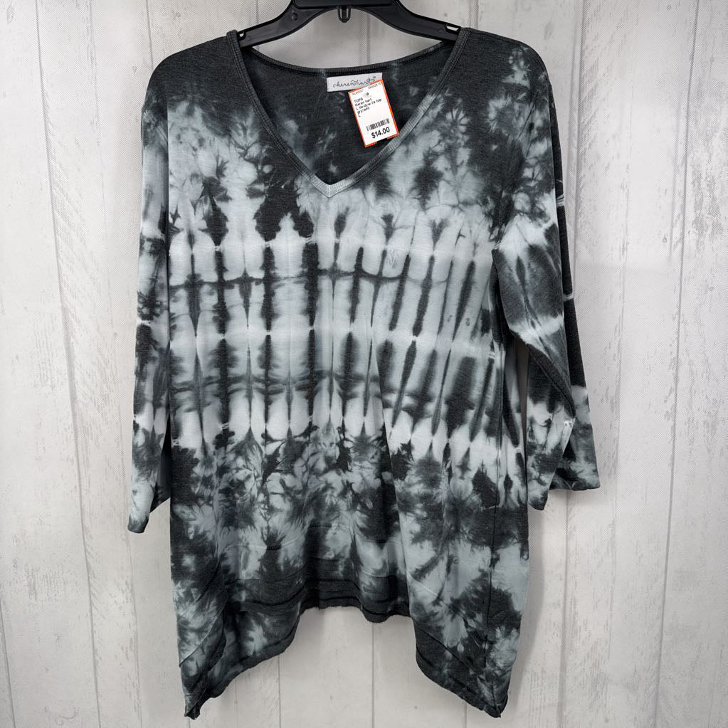 L tie-dyw l/s top