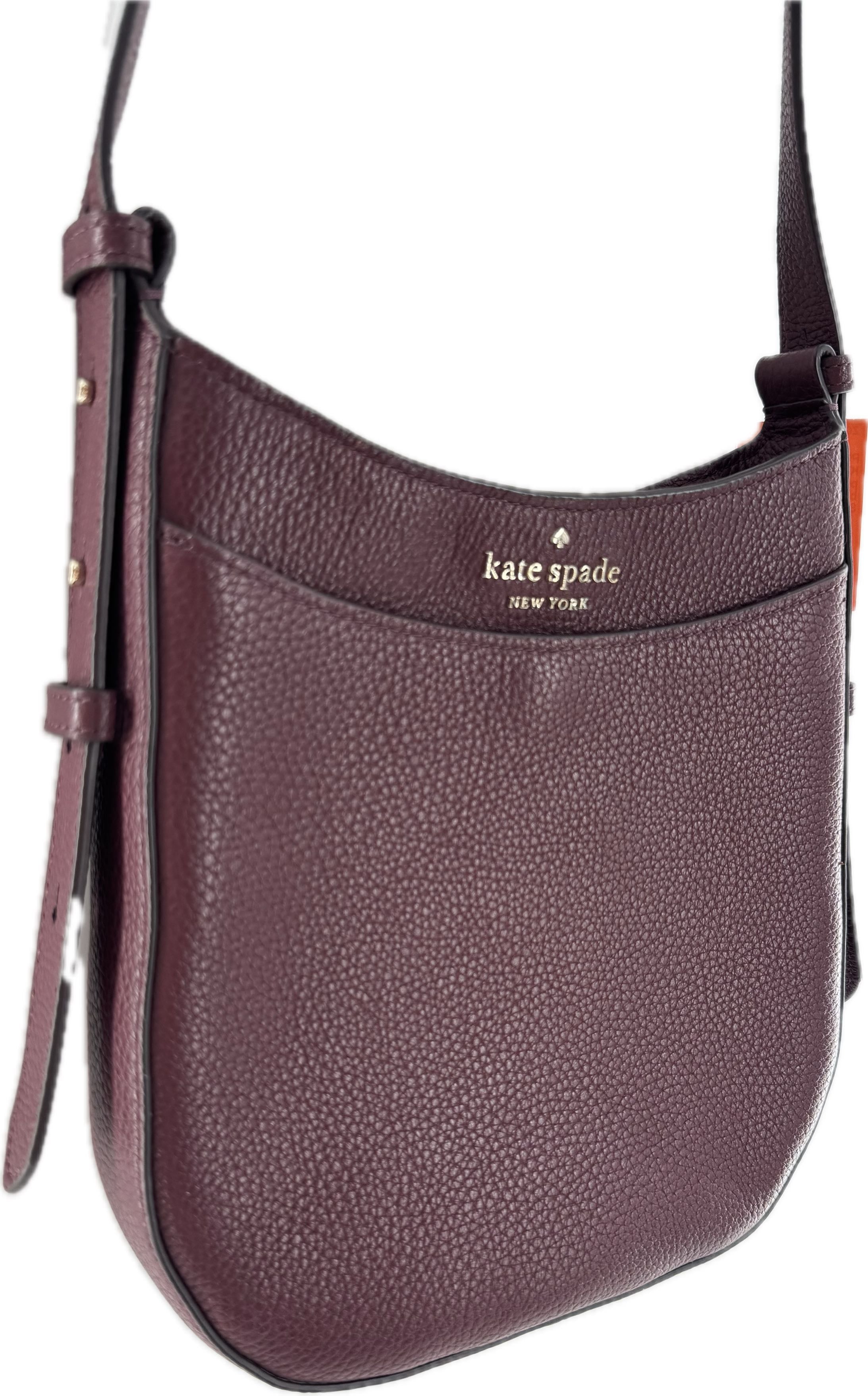 pebbled crossbody w/ slip pockets
