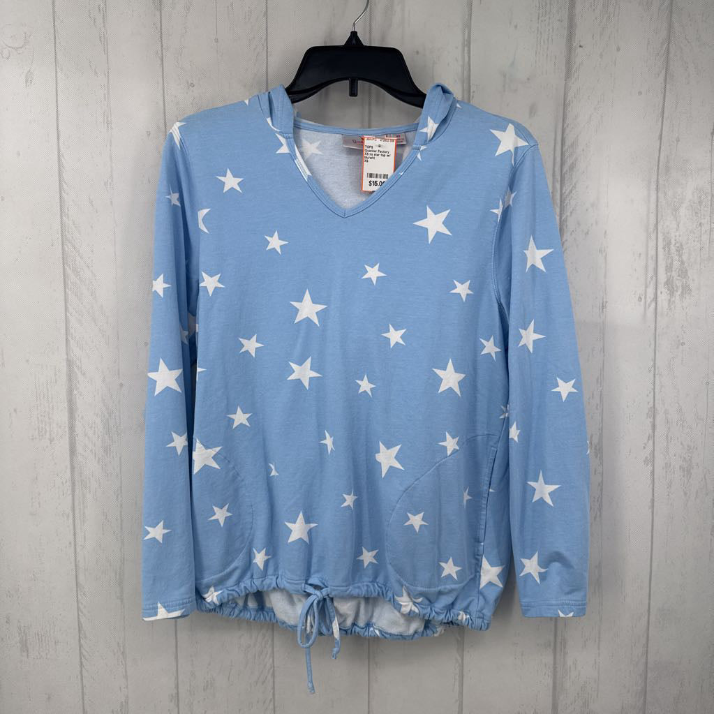 XS l/s star top w/ hood