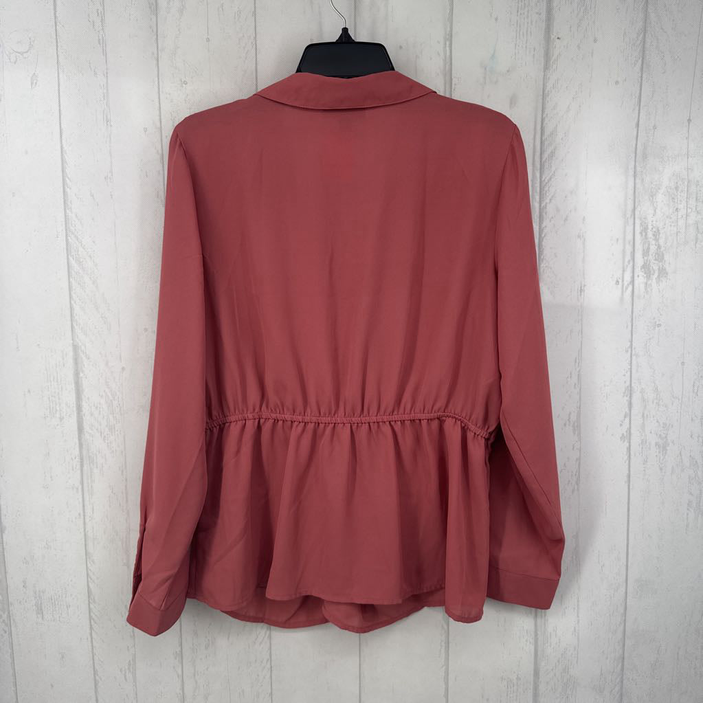 R36 L l/s collared knot front top