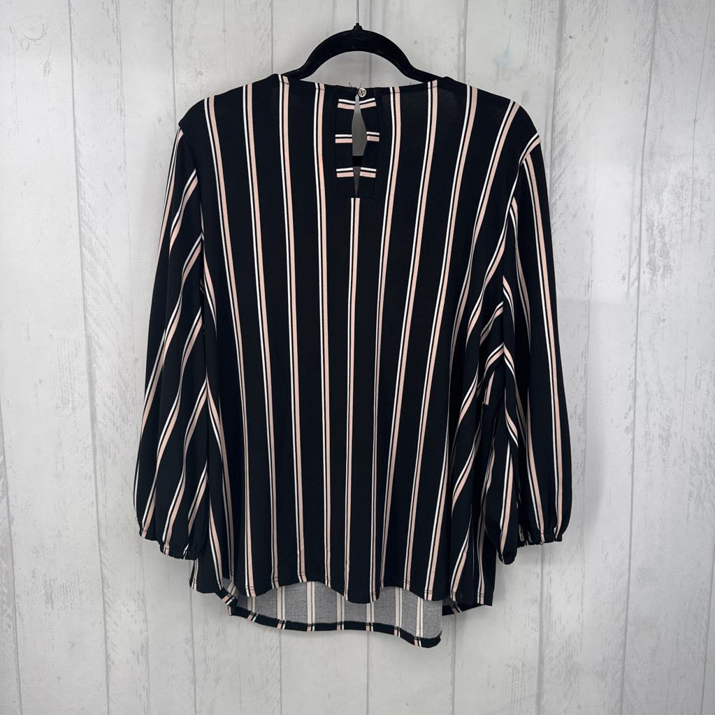 XXL 3/4 slv stripe top