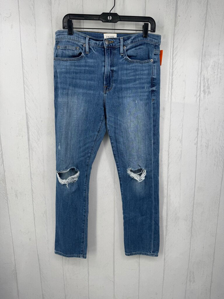 27 distressed jeans