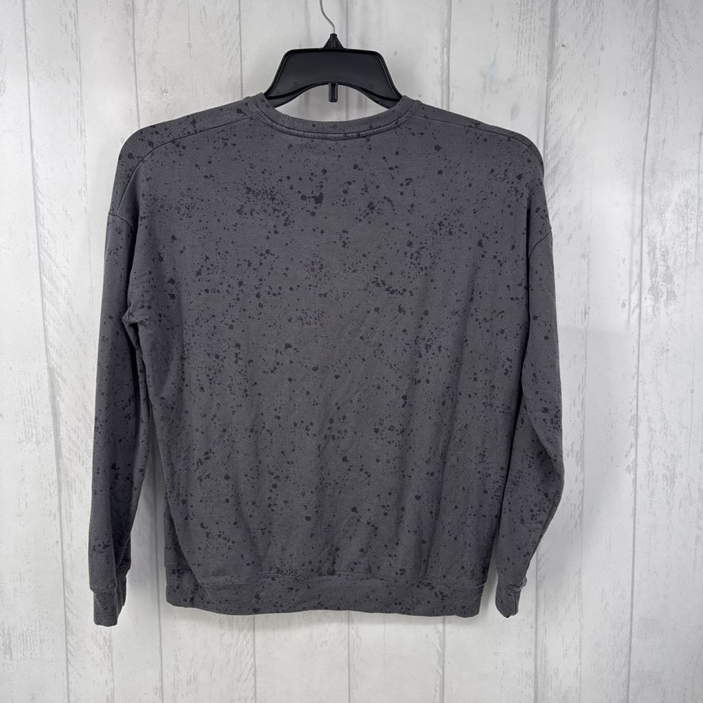 XS splatter print l/s top