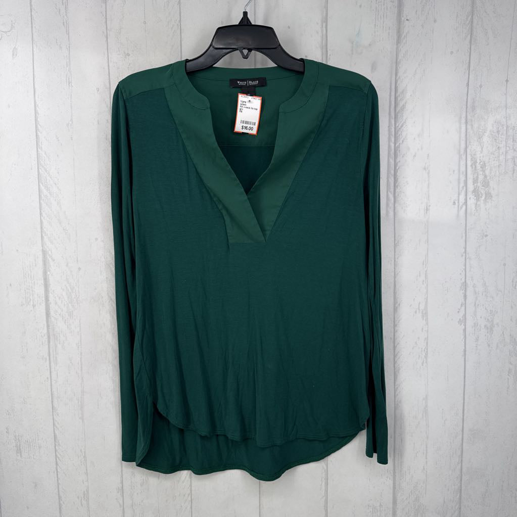 XS v-neck l/s top