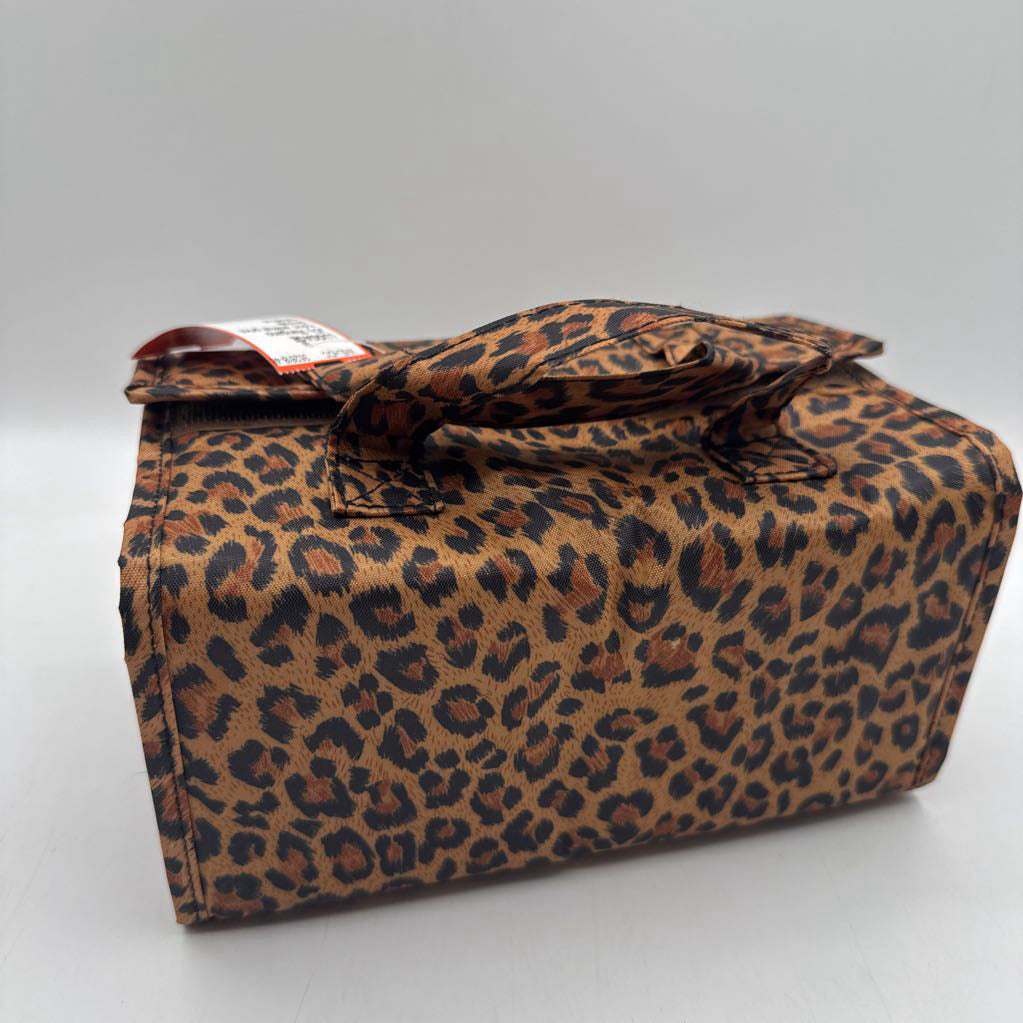 nylon animal print roll up beauty case